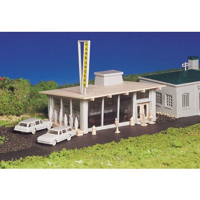Bachmann Drive - In Burger Stand (HO Scale) - Bachmann - ModelCars.com