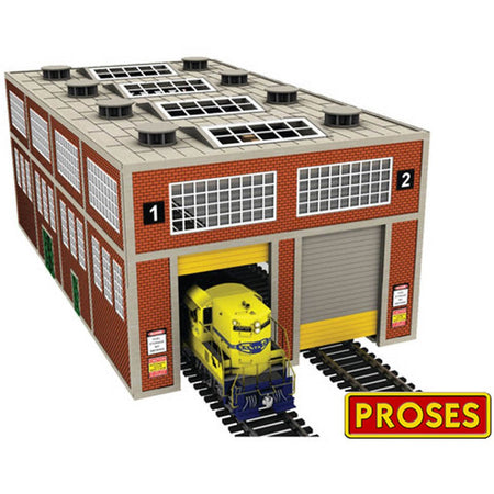 Bachmann Dual - Stall Modern Engine House with Motorized Doors (HO Scale) - Bachmann - ModelCars.com