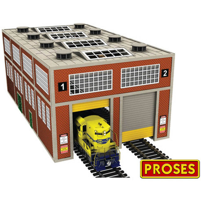 Bachmann Dual - Stall Modern Engine House with Motorized Doors (HO Scale) - Bachmann - ModelCars.com