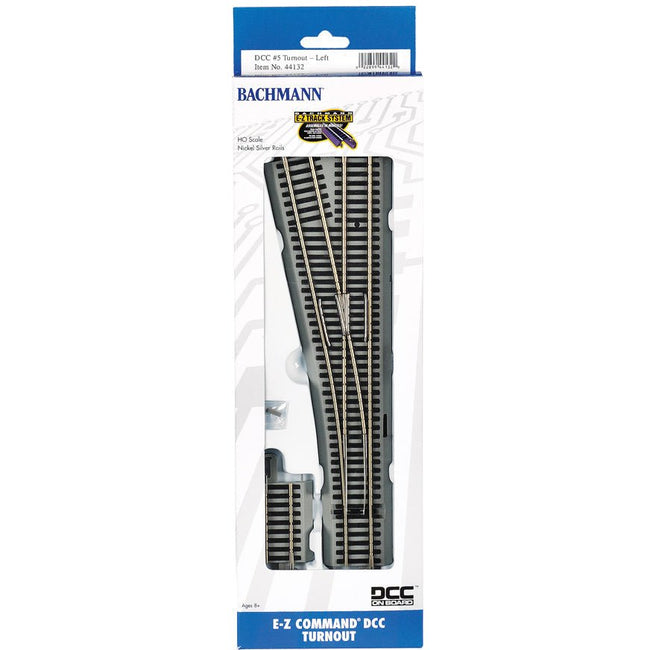 Bachmann E - Z Command® DCC 5 Turnout - Left (HO Scale) - Bachmann - ModelCars.com