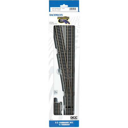 Bachmann E - Z Command® DCC 6 Turnout - Left (HO Scale) - Bachmann - ModelCars.com