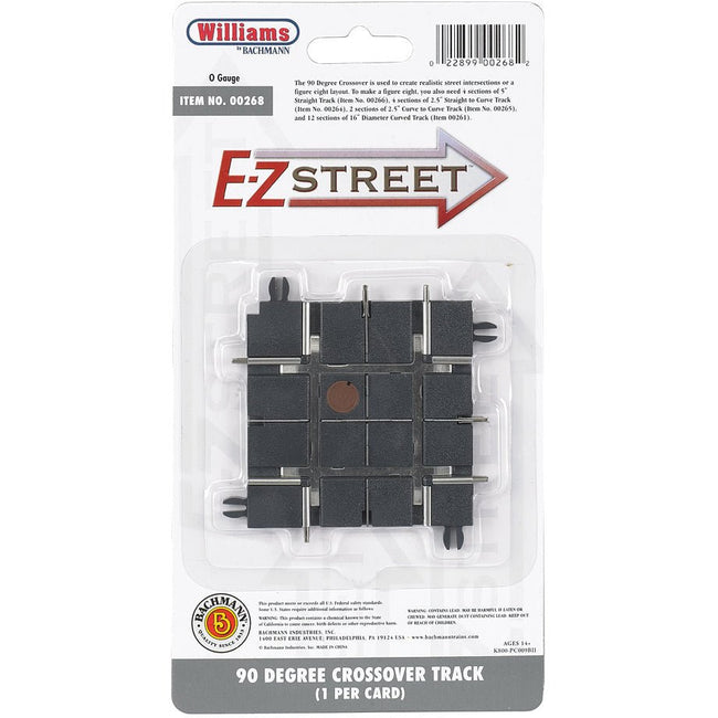 Bachmann E - Z Street® 90 Degree Crossover Track (1/Card) - Bachmann - ModelCars.com