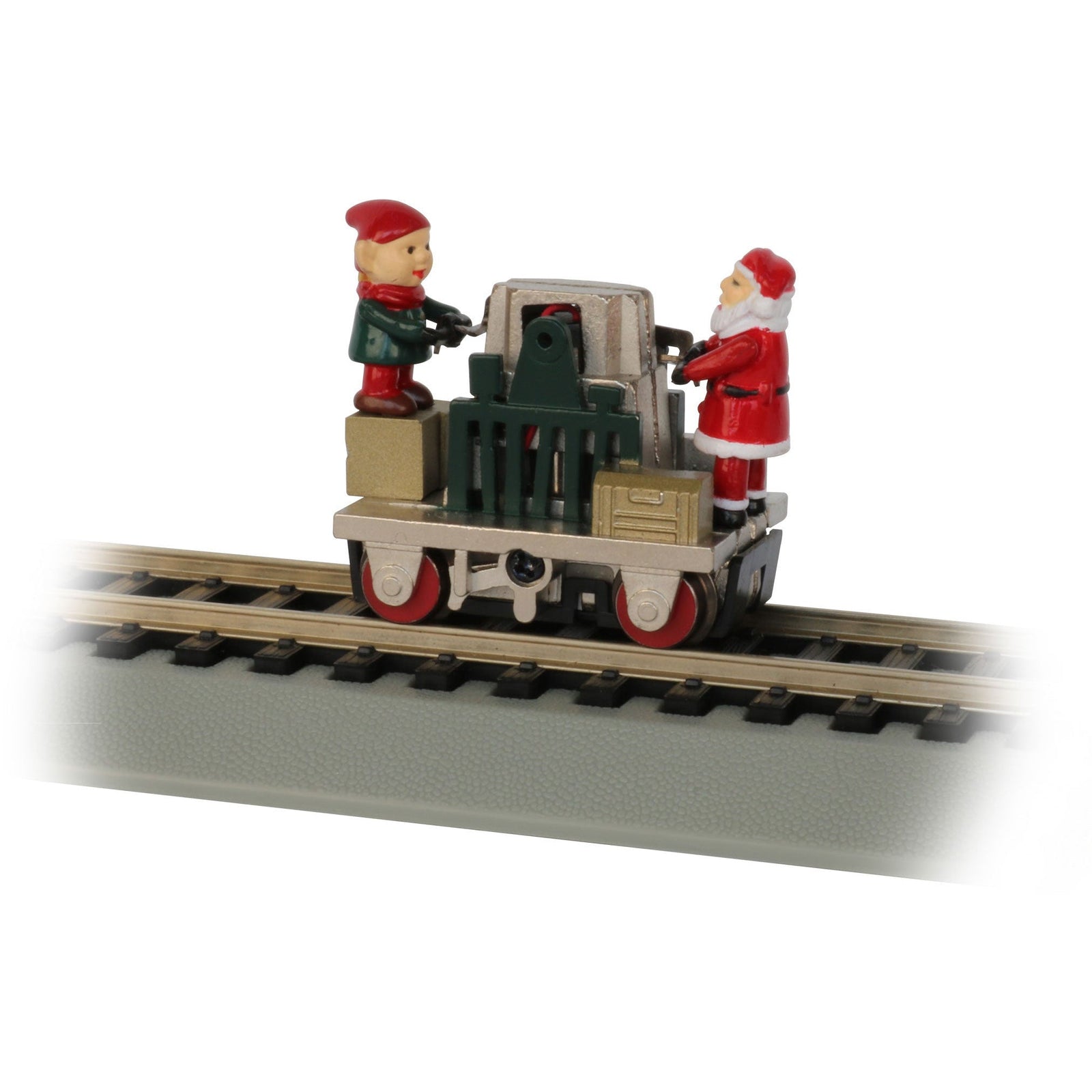 Bachmann Gandy Dancer Operating Hand Car - Christmas (HO Scale) - Bachmann - ModelCars.com