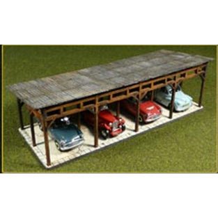Bachmann Laser - Cut Car Shed Kit (HO Scale) - Bachmann - ModelCars.com