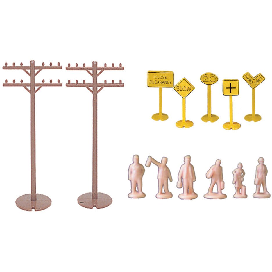Bachmann Layout Accessories Assortment (HO Scale) - Bachmann - ModelCars.com