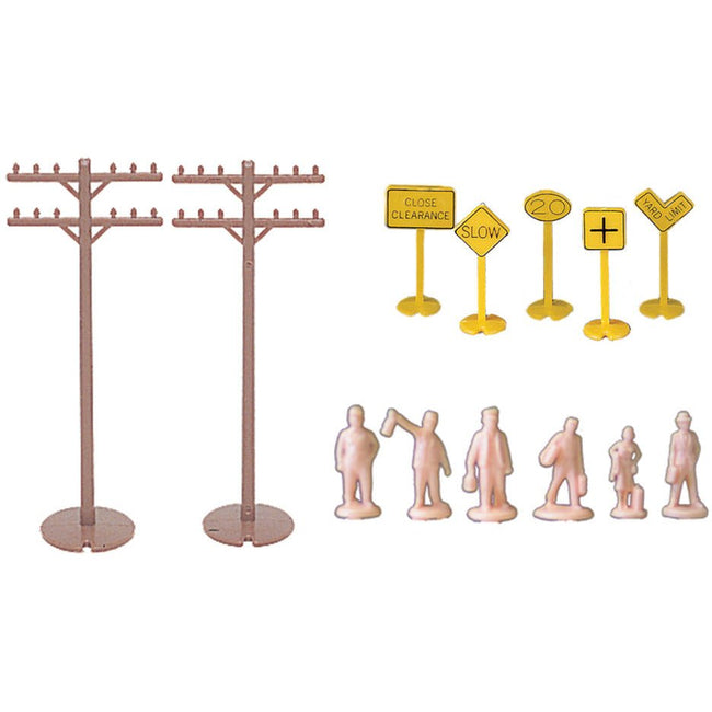 Bachmann Layout Accessories Assortment (HO Scale) - Bachmann - ModelCars.com