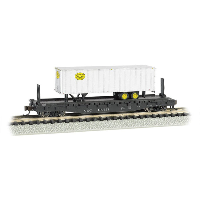Bachmann New York Central 52ft flat car w/ NYC® 35ft Trailer - Bachmann - ModelCars.com