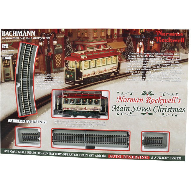 Bachmann Norman Rockwell's Main Street Christmas Set (Battery Operated) - Bachmann - ModelCars.com