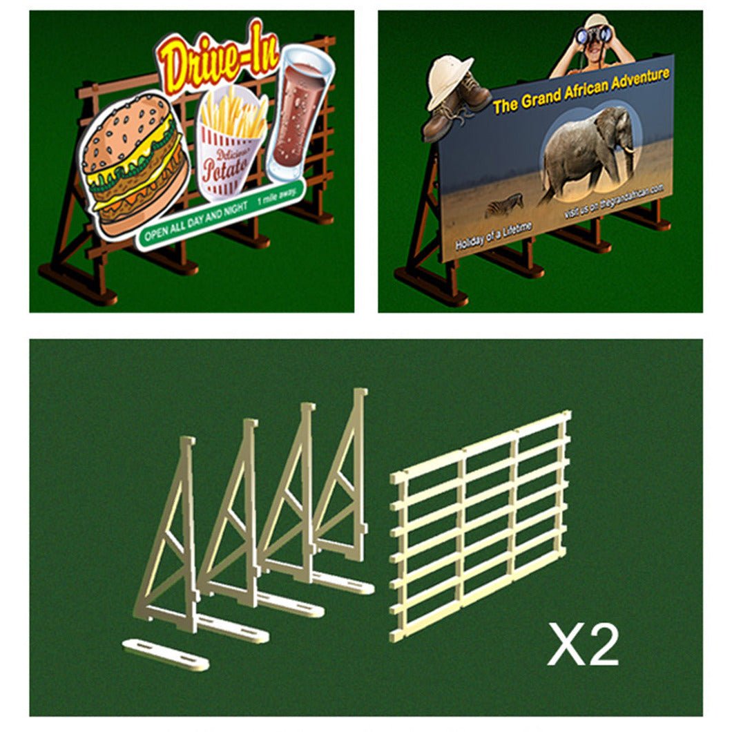 Bachmann O Scale Billboard Kit - Bachmann - ModelCars.com