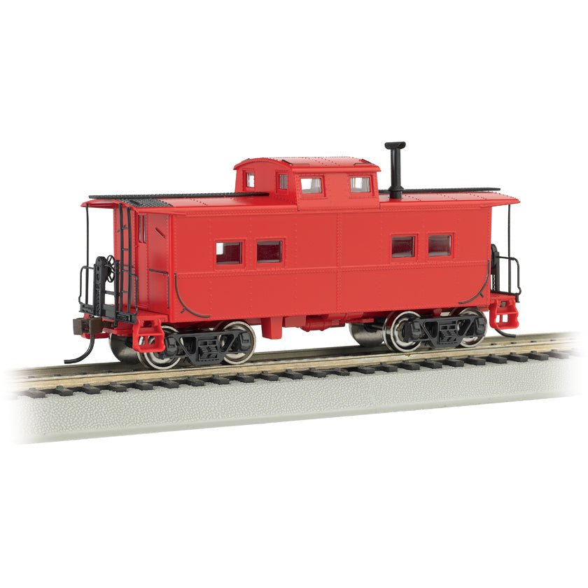 Bachmann Painted, Unlettered, Red - NE Steel Caboose (HO Scale) - Bachmann - ModelCars.com