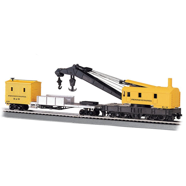 Bachmann Pennsylvania - 250 - Ton Steam Crane & Boom Tender (HO Scale) - Bachmann - ModelCars.com