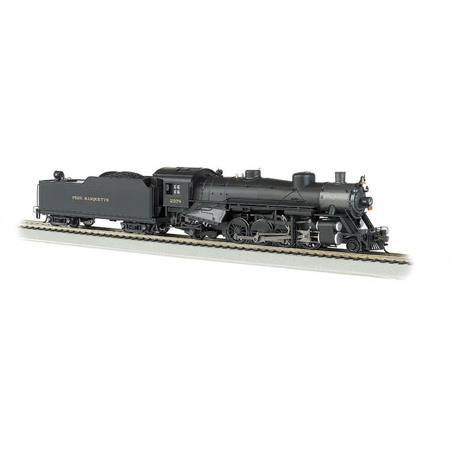 Bachmann Pere Marquette 2378 Light 2 - 8 - 2 w/Long Tender - DCC Ready (HO) - Bachmann - ModelCars.com