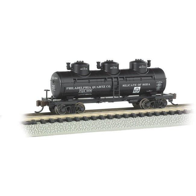 Bachmann Philadelphia Quartz Co. - 3 - Dome Tank Car - Bachmann - ModelCars.com