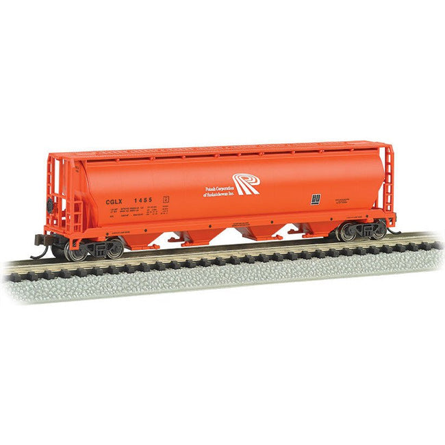 Bachmann Potash - 4 Bay Cylindrical Grain Hopper - Bachmann - ModelCars.com