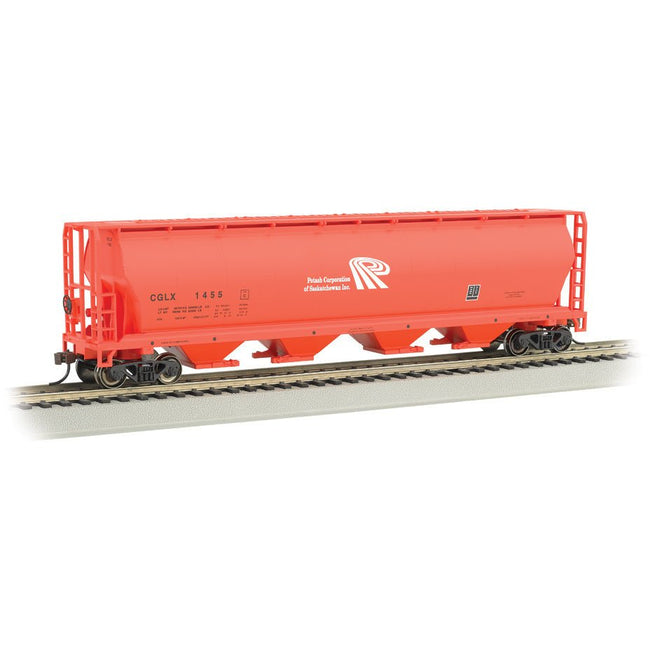 Bachmann Potash Corporation - 4 Bay Cylindrical Grain Hopper - Bachmann - ModelCars.com