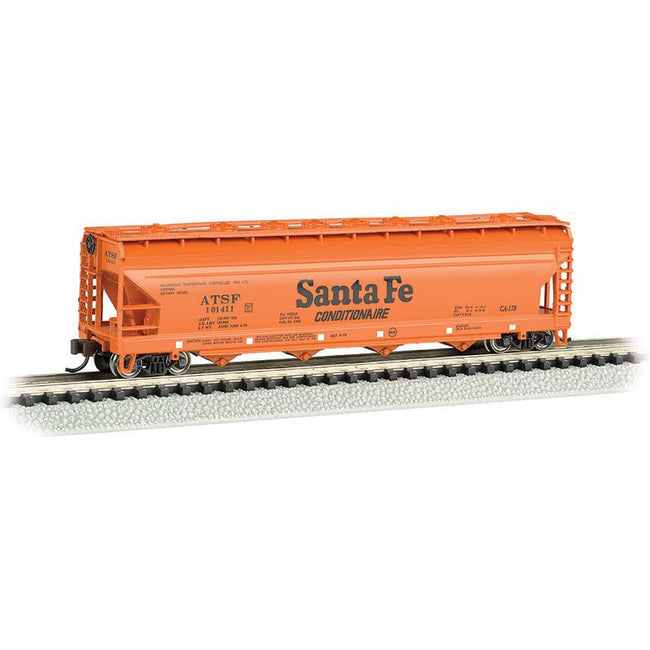 Bachmann Santa Fe 101414 - ACF 56' 4 - Bay Center Flow Hopper - Bachmann - ModelCars.com