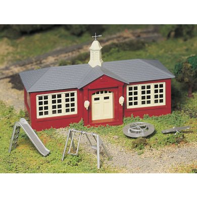 Bachmann Schoolhouse with Playground Equipment - Bachmann - ModelCars.com