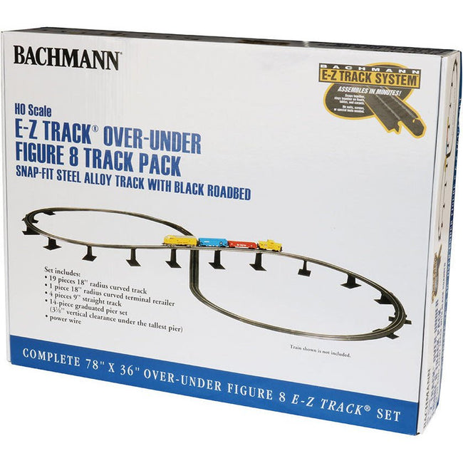 Bachmann Steel Alloy E - Z TRACK® Over - Under Figure 8 Track Pack (HO Scale) - Bachmann - ModelCars.com