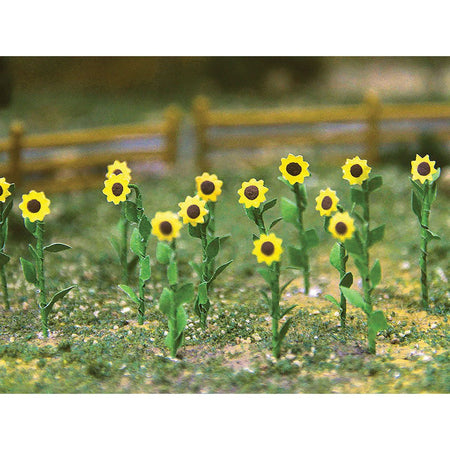 Bachmann Sunflowers - 1" Tall (16 per pack) - Bachmann - ModelCars.com