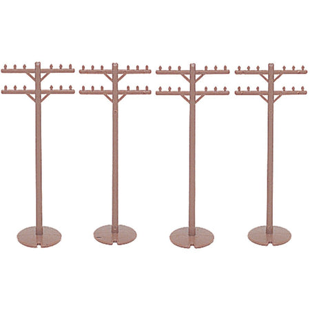 Bachmann Telephone Poles (12 pieces) - Bachmann - ModelCars.com