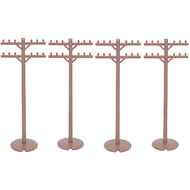 Bachmann Telephone Poles (12 pieces) - Bachmann - ModelCars.com