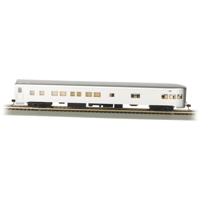 Bachmann Unlettered, Aluminum Smooth - Side Observation w/ Lighted Intr - Bachmann - ModelCars.com