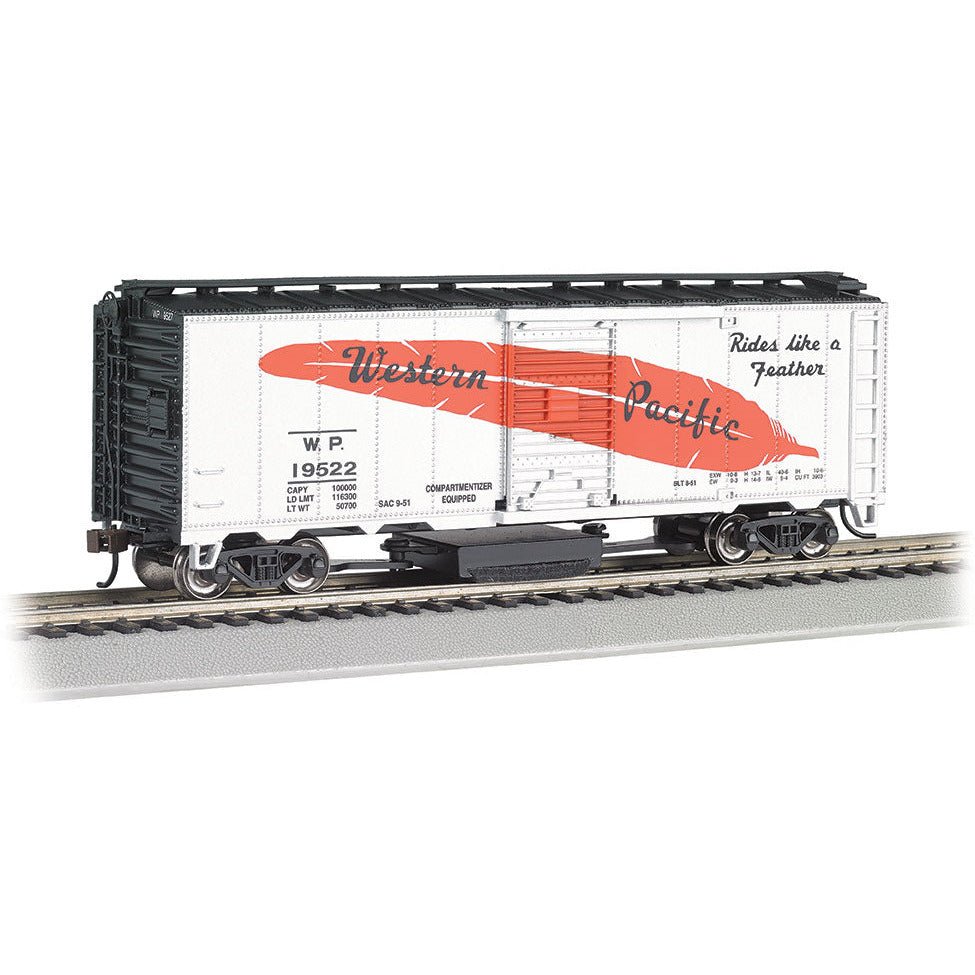 Bachmann Western Pacific™ 19522 (Feather) - Track - Cleaning 40' Box Car - Bachmann - ModelCars.com