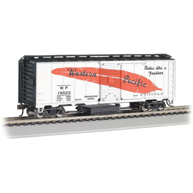 Bachmann Western Pacific™ 19522 (Feather) - Track - Cleaning 40' Box Car - Bachmann - ModelCars.com