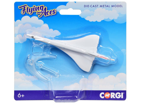 BAe/Aerospatiale Concorde Commercial Aircraft "British Airways" White "Flyin Aces" Series Diecast Model by Corgi-Corgi-ModelCars.com