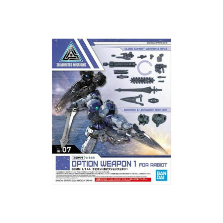 Bandai 07 30MM 1/144 Option Weapon 1 For Rabiot Accessory - Bandai - ModelCars.com