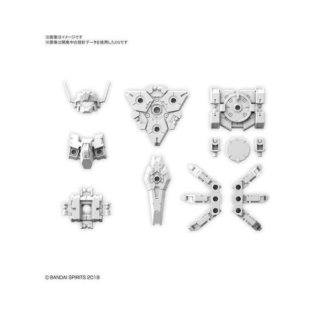 Bandai 26 30MM 1/144 Option Armor For Commander (Rabiot Exclusive White) Accessory - Bandai - ModelCars.com