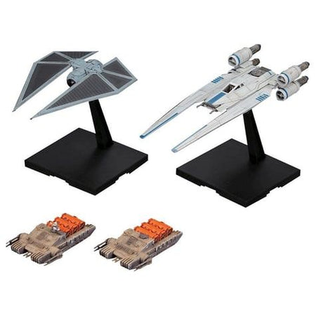 Bandai & Gundam 1/144 U WING FGTR & TIE S - Bandai - ModelCars.com