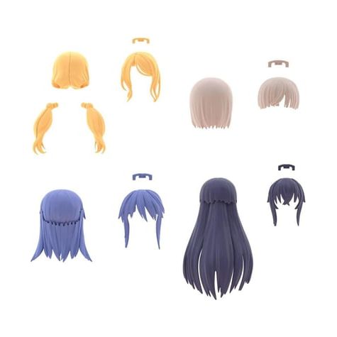 Bandai & Gundam 30MS HAIR STYLE (4 - TYPES) - Bandai - ModelCars.com