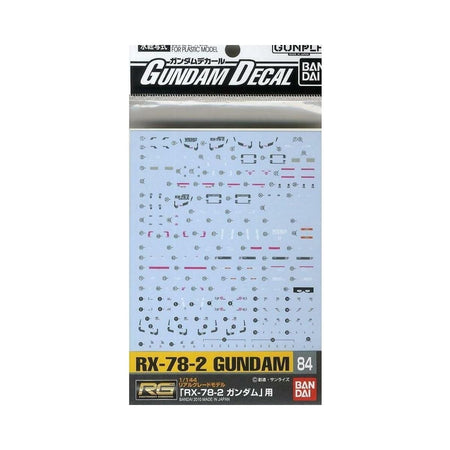 Bandai GUNDAM DECAL 84 RG 1/144 RX - 78 - 2 GUNDAM Mobile Suit Gundam, Bandai Spirits Spirits Decal - Bandai - ModelCars.com