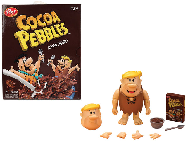 Barney Rubble 4.5" Moveable Figure with Accessories and Alternate Head and Hands "The Flintstones - Post Cocoa Pebbles" Model by Jada-Jada-ModelCars.com
