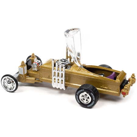 Barris Drag-U-La "The Munsters" "Trivia Pursuit" with Poker Chip Collector's Token and Game Card "Pop Culture" 2022 Release 3 1/64 Diecast Model Car by Johnny Lightning-Johnny Lightning-ModelCars.com
