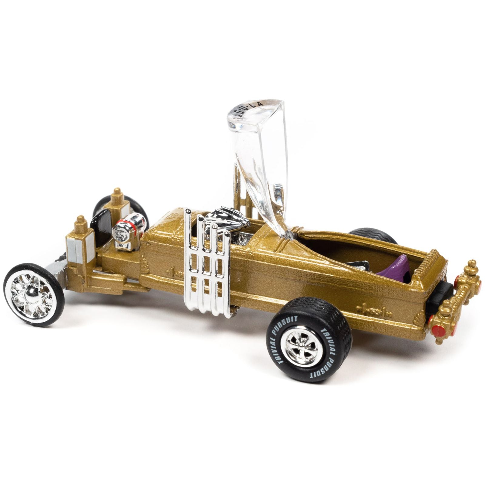 Barris Drag - U - La "The Munsters" "Trivia Pursuit" with Poker Chip Collector's Token and Game Card "Pop Culture" 2022 Release 3 1/64 Diecast Model Car by Johnny Lightning - Johnny Lightning - ModelCars.com