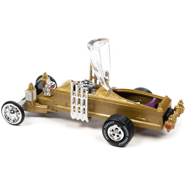 Barris Drag - U - La "The Munsters" "Trivia Pursuit" with Poker Chip Collector's Token and Game Card "Pop Culture" 2022 Release 3 1/64 Diecast Model Car by Johnny Lightning - Johnny Lightning - ModelCars.com