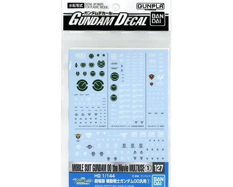 Bandai (2597346) GD-127 Mobile Suit Gundam 00 The Movie Multiuse 1 Decals "Gundam 00" (Bag/6), Bandai Hobby Decalhttps://images.amain.com/cdn-cgi/image/f=auto,width=475/images/large/bas/bas2578996.jpg