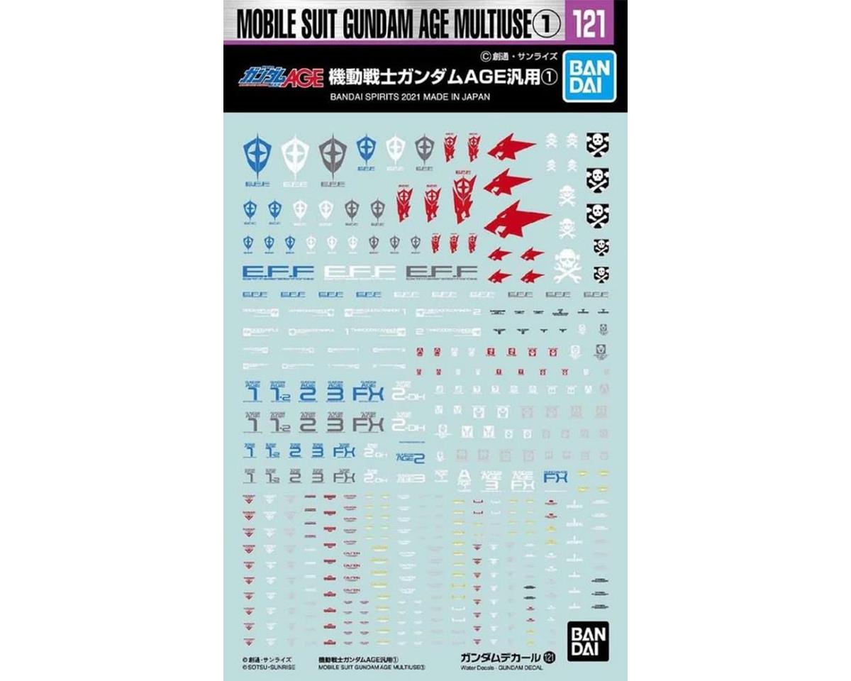 Bandai GD-121 Gundam AGE MS Multi-Use 1 Bandai Spirits Spirits Hobby Decal