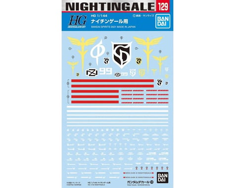 Bandai GD-129 HG 1/144 Nightingale Decals "Char's Counterattack", Spirits Hobby Decal