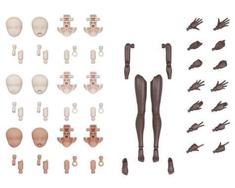 Bandai 30 Minute Sisters Option Body Parts Arm Parts & Leg Parts (Brown) Accessory Kit