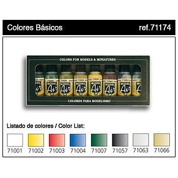 BASIC COLOR SET (8) - Vallejo - ModelCars.com