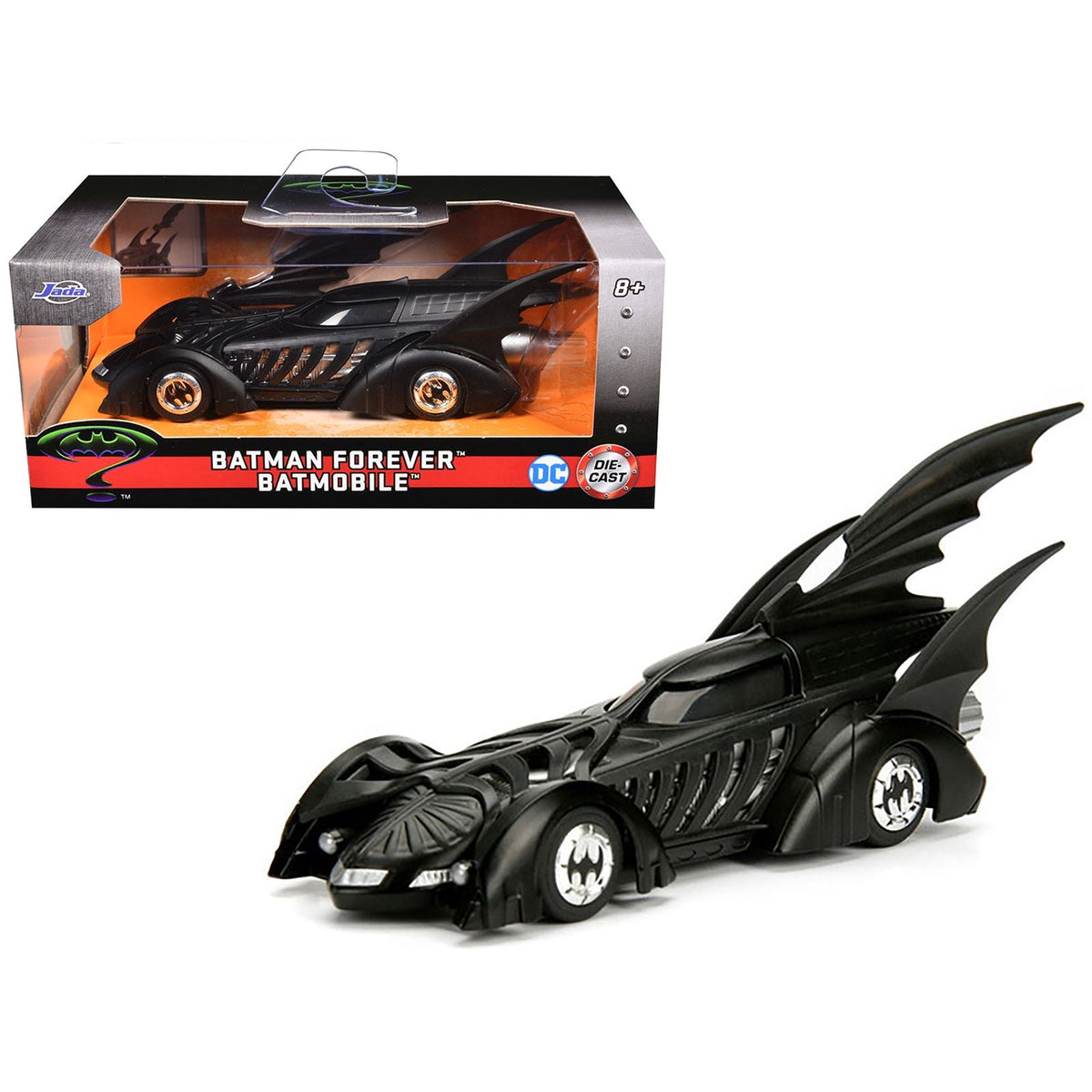 Batmobile Black "Batman Forever" (1995) Movie "Hollywood Rides" Series 1/32 Diecast Model Car by Jada-Jada-ModelCars.com