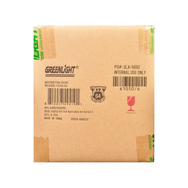 "Battalion 64" Series 5 Set of 6 pieces 1/64 Diecast Models by Greenlight-Greenlight-ModelCars.com