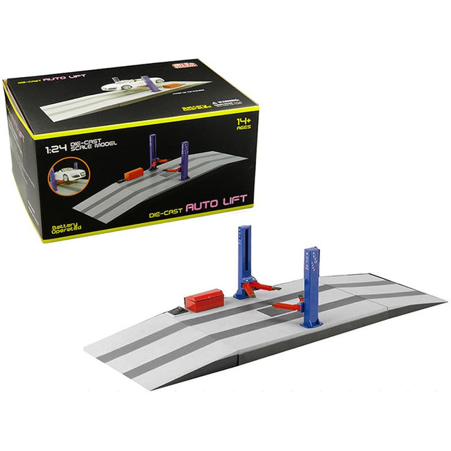 Battery Operated Two Post Auto Lift for 1/24 Scale Diecast Model Cars-Other-ModelCars.com
