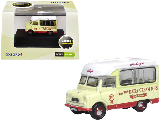 Bedford CA Ice Cream Van "Hockings Dairy Cream Ice" Cream with White Top 1/148 (N) Scale Diecast Model Car by Oxford Diecast-Oxford Diecast-ModelCars.com