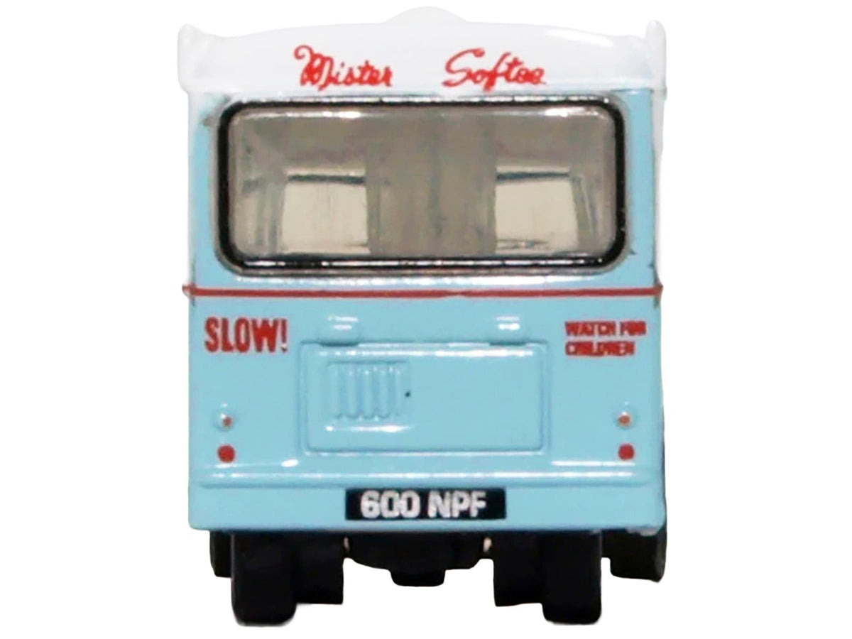 Bedford CA Ice Cream Van "Mister Softee" Light Blue with White Top 1/148 (N) Scale Diecast Model Car by Oxford Diecast-Oxford Diecast-ModelCars.com