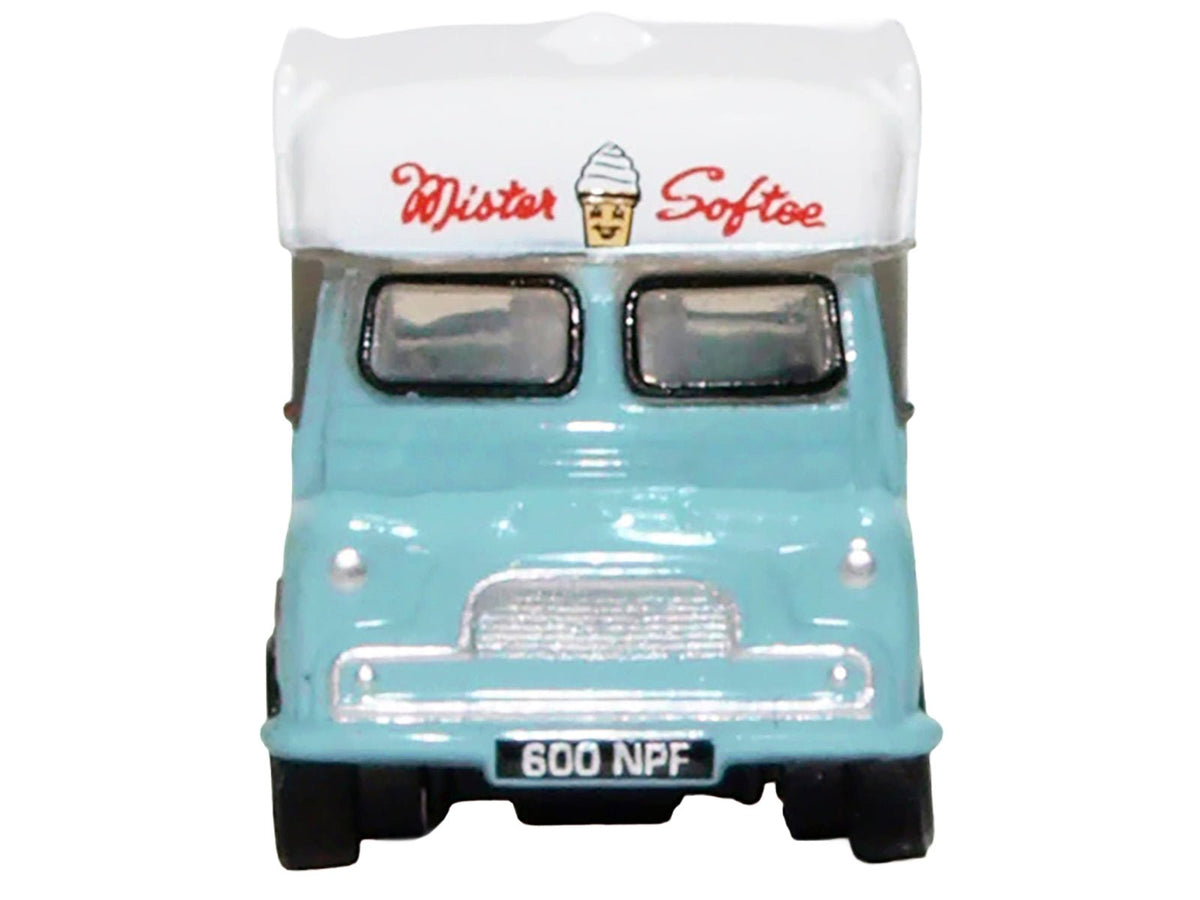 Bedford CA Ice Cream Van "Mister Softee" Light Blue with White Top 1/148 (N) Scale Diecast Model Car by Oxford Diecast-Oxford Diecast-ModelCars.com