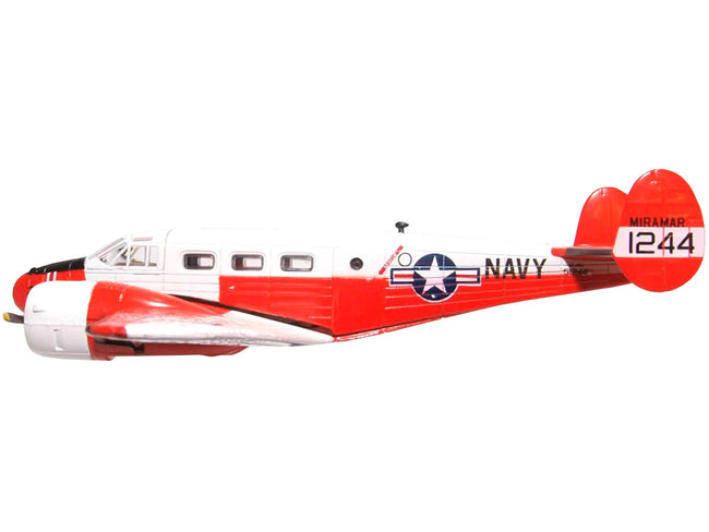 Beech UC-45J Expeditor (Twin Beech) Aircraft "51244 US Navy Naval Air Station Miramar - San Diego CA" 1/72 Diecast Model Airplane by Oxford Diecast-Oxford Diecast-ModelCars.com